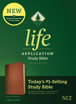 Holy Bible: New Living Translation, Life Application Study Bible, Brown/tan, Red Letter, Leatherlike