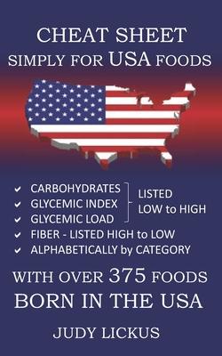 Cheat Sheet Simply for USA Foods: CARBOHYDRATE, GLYCEMIC INDEX, GLYCEMIC LOAD FOODS Listed from LOW to HIGH + High FIBER FOODS Listed from HIGH TO LOW