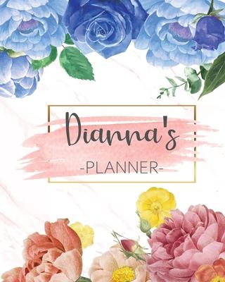 Dianna’’s Planner: Monthly Planner 3 Years January - December 2020-2022 - Monthly View - Calendar Views Floral Cover - Sunday start
