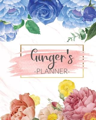 Ginger’’s Planner: Monthly Planner 3 Years January - December 2020-2022 - Monthly View - Calendar Views Floral Cover - Sunday start