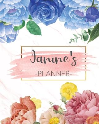 Janine’’s Planner: Monthly Planner 3 Years January - December 2020-2022 - Monthly View - Calendar Views Floral Cover - Sunday start