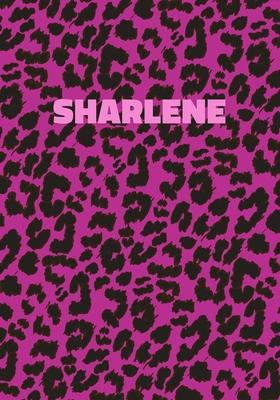 Sharlene: Personalized Pink Leopard Print Notebook (Animal Skin Pattern). College Ruled (Lined) Journal for Notes, Diary, Journa