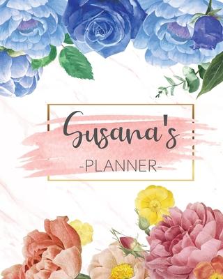 Susana’’s Planner: Monthly Planner 3 Years January - December 2020-2022 - Monthly View - Calendar Views Floral Cover - Sunday start
