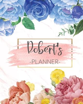 Robert’’s Planner: Monthly Planner 3 Years January - December 2020-2022 - Monthly View - Calendar Views Floral Cover - Sunday start