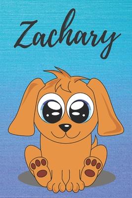 Zachary dog coloring book / notebook / journal / diary: Personalized Blank Girl & Women, Boys and Men Name Notebook, Blank DIN A5 Pages. Ideal as a Un