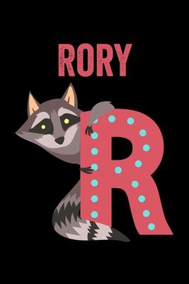 Rory: Animals Coloring Book for Kids, Weekly Planner, and Lined Journal Animal Coloring Pages. Personalized Custom Name Init