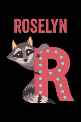 Roselyn: Animals Coloring Book for Kids, Weekly Planner, and Lined Journal Animal Coloring Pages. Personalized Custom Name Init