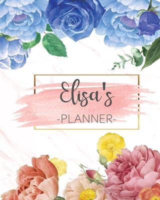 Elisa’’s Planner: Monthly Planner 3 Years January - December 2020-2022 - Monthly View - Calendar Views Floral Cover - Sunday start