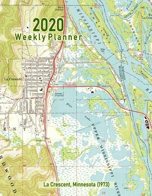2020 Weekly Planner: La Crescent, Minnesota (1973): Vintage Topo Map Cover