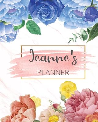 Jeanne’’s Planner: Monthly Planner 3 Years January - December 2020-2022 - Monthly View - Calendar Views Floral Cover - Sunday start