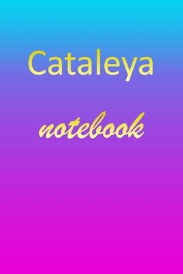 Cataleya: Blank Notebook - Wide Ruled Lined Paper Notepad - Writing Pad Practice Journal - Custom Personalized First Name Initia