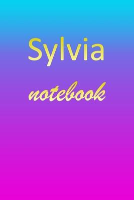 Sylvia: Blank Notebook - Wide Ruled Lined Paper Notepad - Writing Pad Practice Journal - Custom Personalized First Name Initia