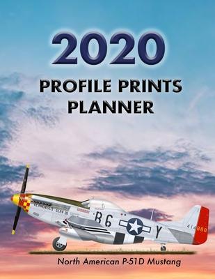 Profile Prints Planner 2020: P51-D Mustang Chuck Yaeger 1944. 8.5 x 11 Dated weekly Illustrated planner/ planning calendar for 2020. 2 pages per