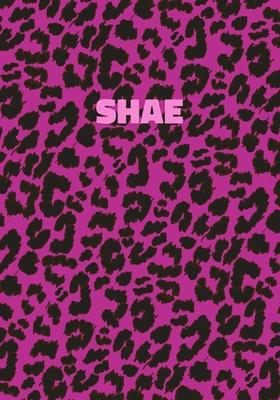 Shae: Personalized Pink Leopard Print Notebook (Animal Skin Pattern). College Ruled (Lined) Journal for Notes, Diary, Journa