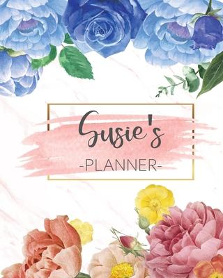 Susie’’s Planner: Monthly Planner 3 Years January - December 2020-2022 - Monthly View - Calendar Views Floral Cover - Sunday start