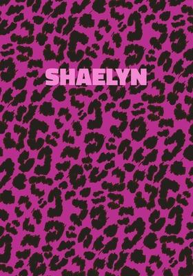 Shaelyn: Personalized Pink Leopard Print Notebook (Animal Skin Pattern). College Ruled (Lined) Journal for Notes, Diary, Journa