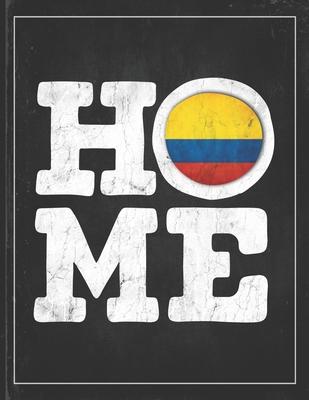 Home: Colombia Flag Planner for Colombian Coworker Friend from Bogota Undated Planner Daily Weekly Monthly Calendar Organize