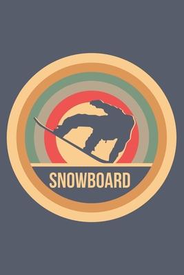 Snowboard: Retro Vintage Notebook 6 x 9 (A5) Graph Paper Squared Journal Gift for Snowboarders And Snowboarding Lovers (108 Pages