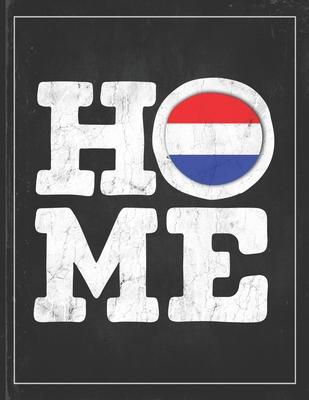 Home: Netherlands Flag Planner for Dutch Coworker Friend from Amsterdam Undated Planner Daily Weekly Monthly Calendar Organi