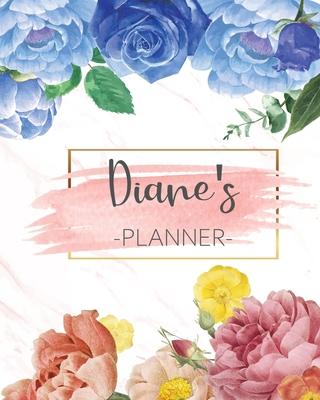 Diane’’s Planner: Monthly Planner 3 Years January - December 2020-2022 - Monthly View - Calendar Views Floral Cover - Sunday start