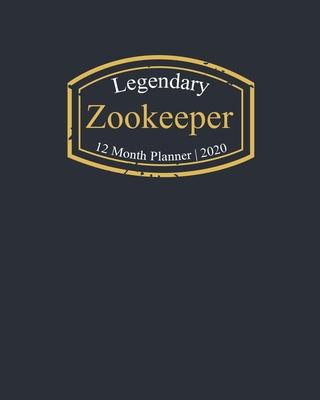 Legendary Zookeeper, 12 Month Planner 2020: A classy black and gold Monthly & Weekly Planner January - December 2020
