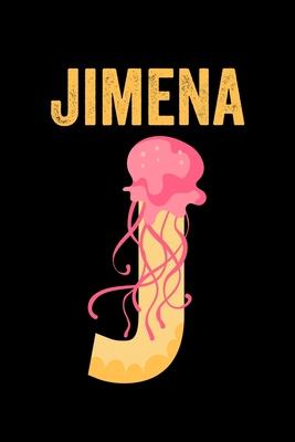 Jimena: Animals Coloring Book for Kids, Weekly Planner, and Lined Journal Animal Coloring Pages. Personalized Custom Name Init