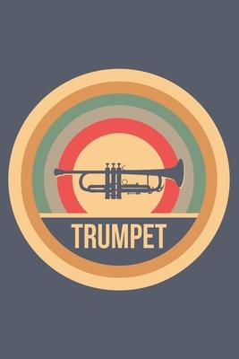 Trumpet: Retro Vintage Notebook 6 x 9 (A5) Graph Paper Squared Journal Gift for Trumpeters And Trumpet Players (108 Pages)
