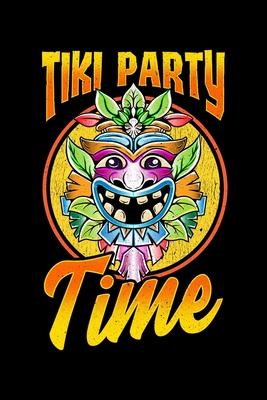 Tiki Party Time: Tiki Party Time Island Luau Themed Tiki Head Celebration Blank Composition Notebook for Journaling & Writing (120 Line