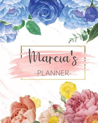 Marcia’’s Planner: Monthly Planner 3 Years January - December 2020-2022 - Monthly View - Calendar Views Floral Cover - Sunday start