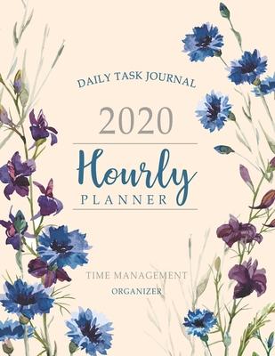 2020 Hourly Planner: Flower Hand Paint - 2020 Daily Planner Organizer - To Do List - Daily Task Journal - Personal Planner - Schedule Appoi