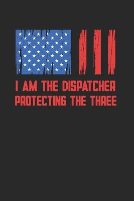 Dispatcher Notebook - Security Guard Journal Planner: Us Flag 911 Operator Organizer For Men Women Dot Grid