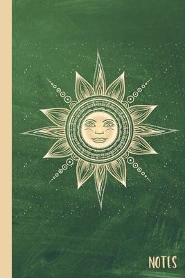 Notes: Vintage Sun Notebook Journal- A Celestial Journal with Smiling Sun Cover Design-6x9-100 Wide Ruled Pages- Soft Matte C