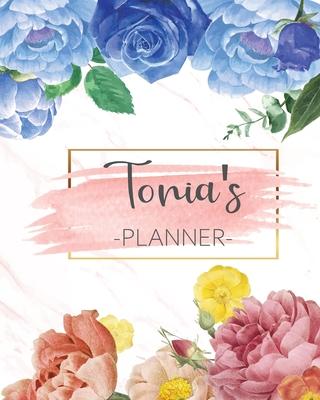 Tonia’’s Planner: Monthly Planner 3 Years January - December 2020-2022 - Monthly View - Calendar Views Floral Cover - Sunday start