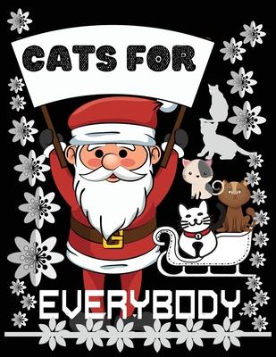 Cats for everybody: Christian Happy Christmas Xmas Organizer Journal notebook, Gift List, Calendar, Budget Party Planner, Bucket List, Adv