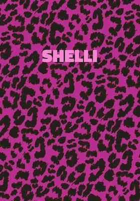 Shelli: Personalized Pink Leopard Print Notebook (Animal Skin Pattern). College Ruled (Lined) Journal for Notes, Diary, Journa
