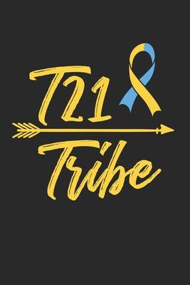T21 Tribe Notebook - Down Syndrome Awareness Journal Planner Kids: Day Ribbon Organizer For Men Women Kids Dot Grid