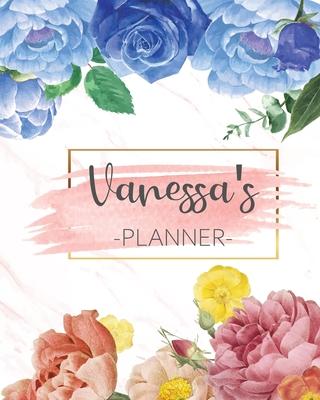 Vanessa’’s Planner: Monthly Planner 3 Years January - December 2020-2022 - Monthly View - Calendar Views Floral Cover - Sunday start