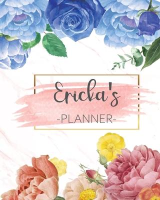 Ericka’’s Planner: Monthly Planner 3 Years January - December 2020-2022 - Monthly View - Calendar Views Floral Cover - Sunday start