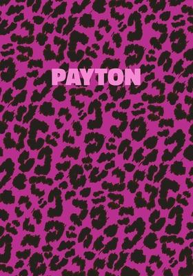 Payton: Personalized Pink Leopard Print Notebook (Animal Skin Pattern). College Ruled (Lined) Journal for Notes, Diary, Journa