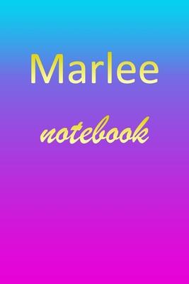 Marlee: Blank Notebook - Wide Ruled Lined Paper Notepad - Writing Pad Practice Journal - Custom Personalized First Name Initia