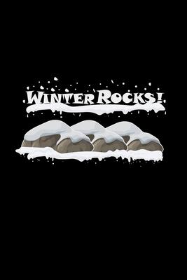 Winter rocks: 6x9 WINTER - blank with numbers paper - notebook - notes