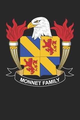 Monnet: Monnet Coat of Arms and Family Crest Notebook Journal (6 x 9 - 100 pages)