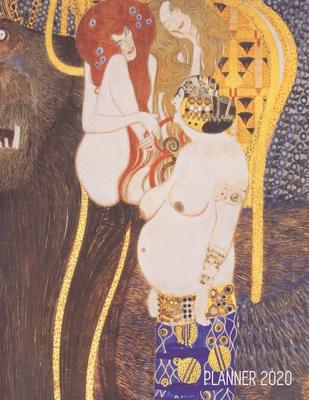 Gustav Klimt Planner 2020: Beethoven Frieze Artistic Jugendstil Art Nouveau Year Organizer: January - December Large Stylish Austrian Modern Art