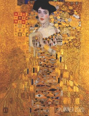 Gustav Klimt Monthly Planner 2020: Portrait of Adele Bloch-Bauer I Artsy Gold Jugendstil Year Agenda: January - December 12 Months Artistic Modern Art