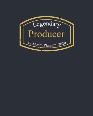 Legendary Producer, 12 Month Planner 2020: A classy black and gold Monthly & Weekly Planner January - December 2020