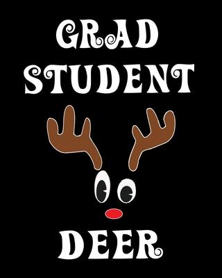 Grad Student Deer: Deer Elk Antler Hunting Hobby 2020 Monthly Planner Dated Journal 8 x 10 110 pages