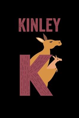 Kinley: Animals Coloring Book for Kids, Weekly Planner, and Lined Journal Animal Coloring Pages. Personalized Custom Name Init