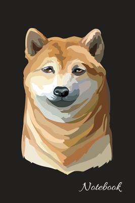 Notebook: Cute Shiba Inu, Blank Lined Journal Notebook, College Ruled Size 6 x 9, 110 Pages, Gift for Dog Lovers and Pet Owner