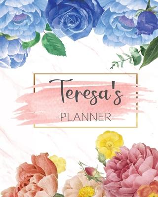 Teresa’’s Planner: Monthly Planner 3 Years January - December 2020-2022 - Monthly View - Calendar Views Floral Cover - Sunday start