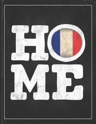 Home: France Flag Planner for French Coworker Friend from Paris Undated Planner Daily Weekly Monthly Calendar Organizer Jour